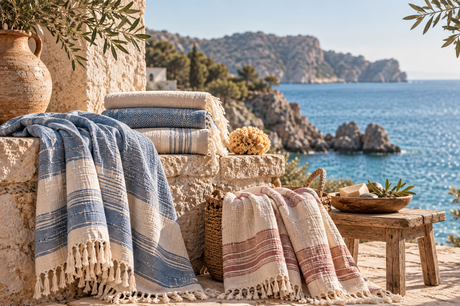 PESHTEMALS & TOWELS