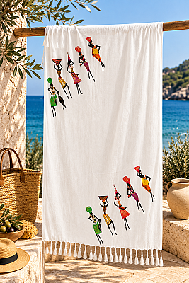African Print Viscose Peshtemal