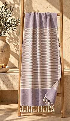 Lavender Stone Recycled Cotton Turkish Towel