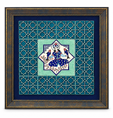 Seljuk Sultan İznik Tile Panel - 3